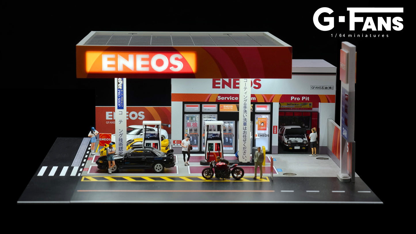 G-fans 1:64 ENEOS Gas Station (710038) Building Scene Model Available In September 2025 Pre Order Now