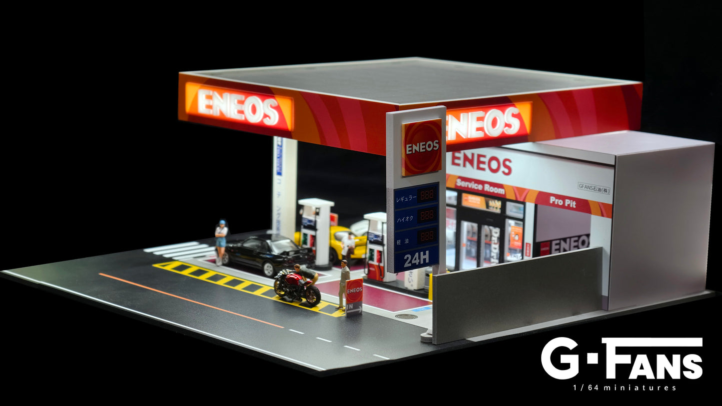 G-fans 1:64 ENEOS Gas Station (710038) Building Scene Model Available In September 2025 Pre Order Now