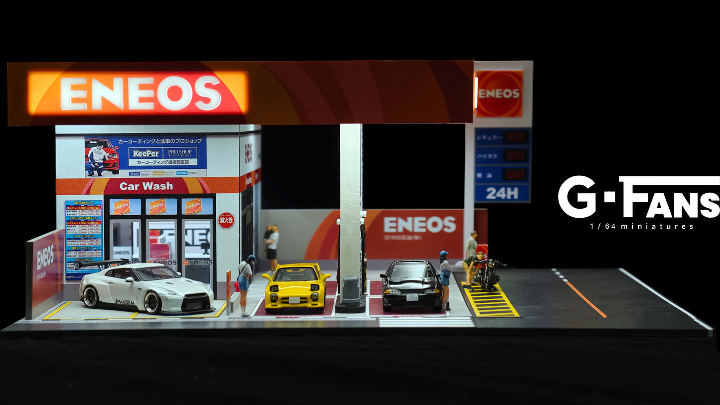G-fans 1:64 ENEOS Gas Station (710038) Building Scene Model Available In September 2025 Pre Order Now