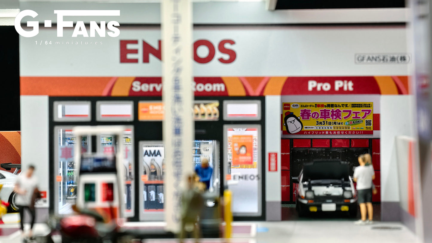 G-fans 1:64 ENEOS Gas Station (710038) Building Scene Model Available In September 2025 Pre Order Now