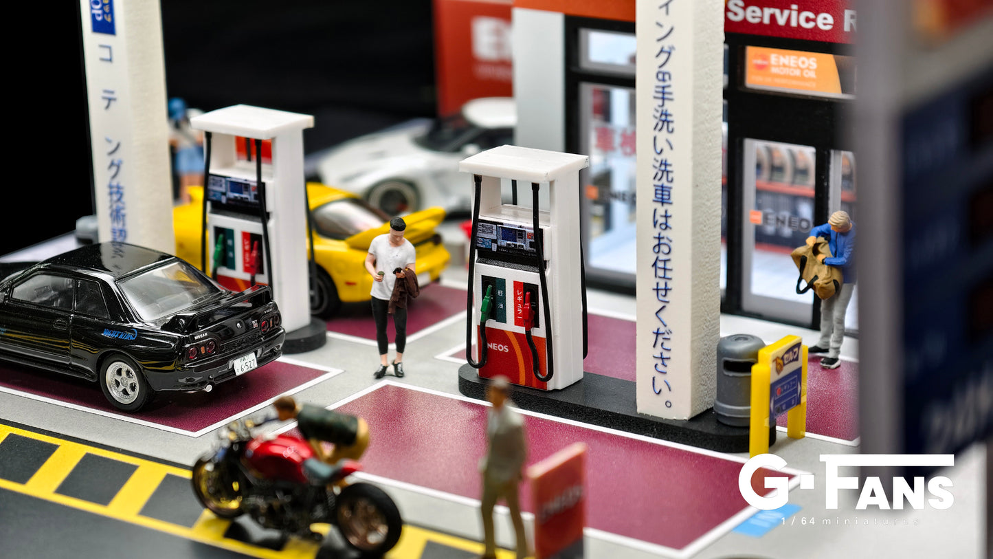 G-fans 1:64 ENEOS Gas Station (710038) Building Scene Model Available In September 2025 Pre Order Now
