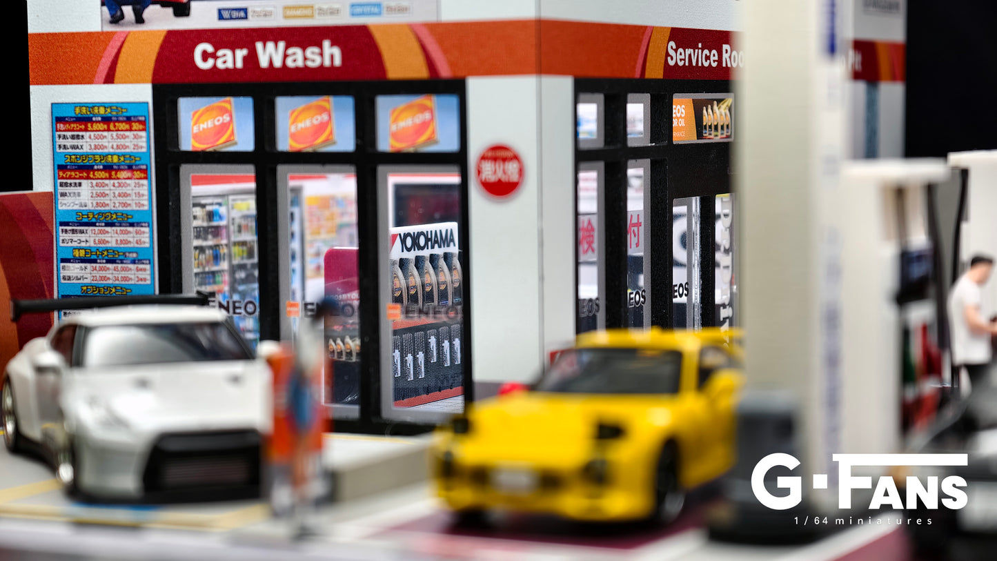 G-fans 1:64 ENEOS Gas Station (710038) Building Scene Model Available In September 2025 Pre Order Now