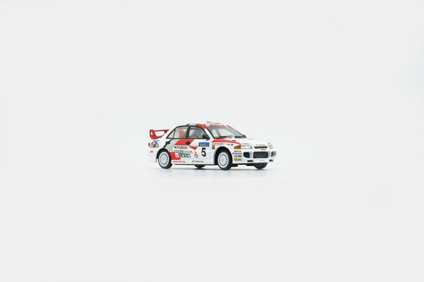 BM Creations 1:64 Mitsubishi Lancer EVO III (RHD) Hong Kong Beijing Rally 1995 #5 Dealer (64B0223) Diecast Car Model Available In August 2025 Pre Order Now