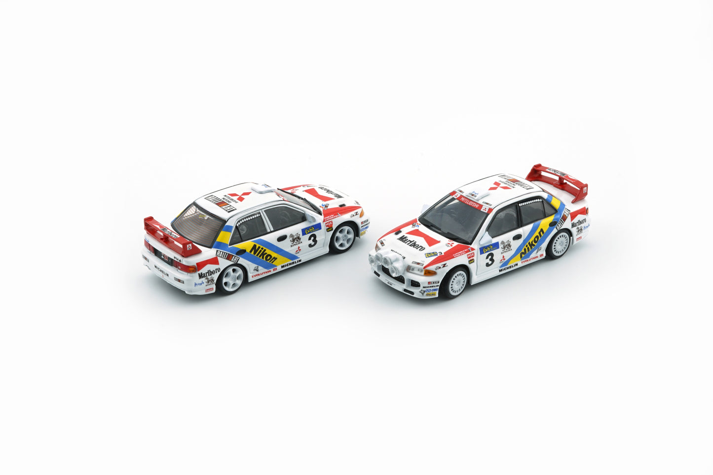 BM Creations 1:64 Mitsubishi Lancer EVO III (RHD) Hong Kong Beijing Rally 1995 #5 Dealer (64B0223) Diecast Car Model Available In August 2025 Pre Order Now