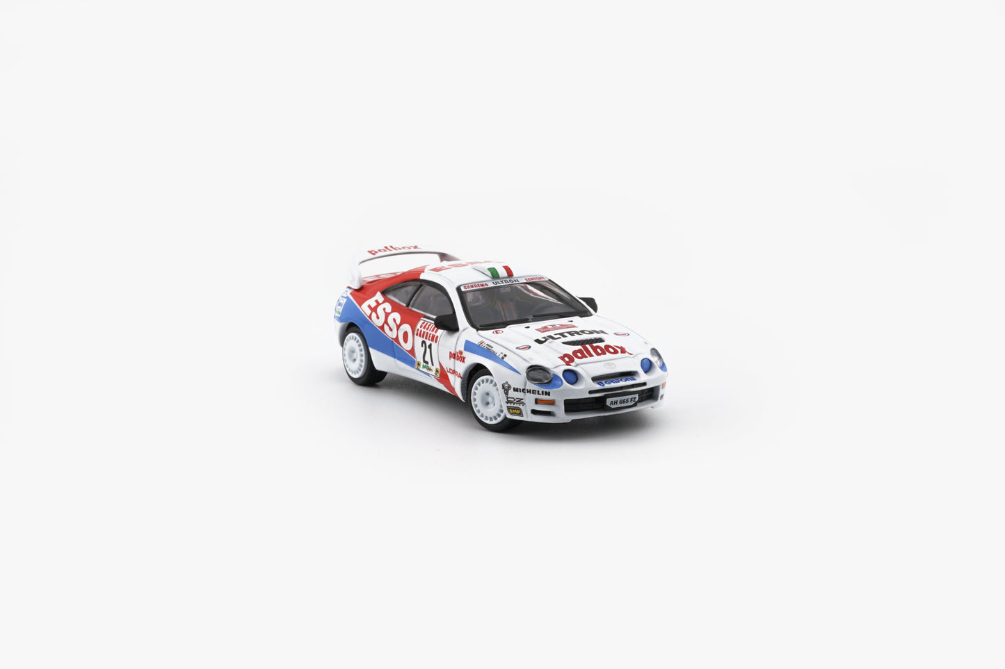BM Creations 1:64 Toyota Celica ST205 -Rallye Sanremo -Rallye d'Italia 1996 LHD_#21 (ESSO) (64B0421) Diecast Car Model Available In July 2025 Pre Order Now