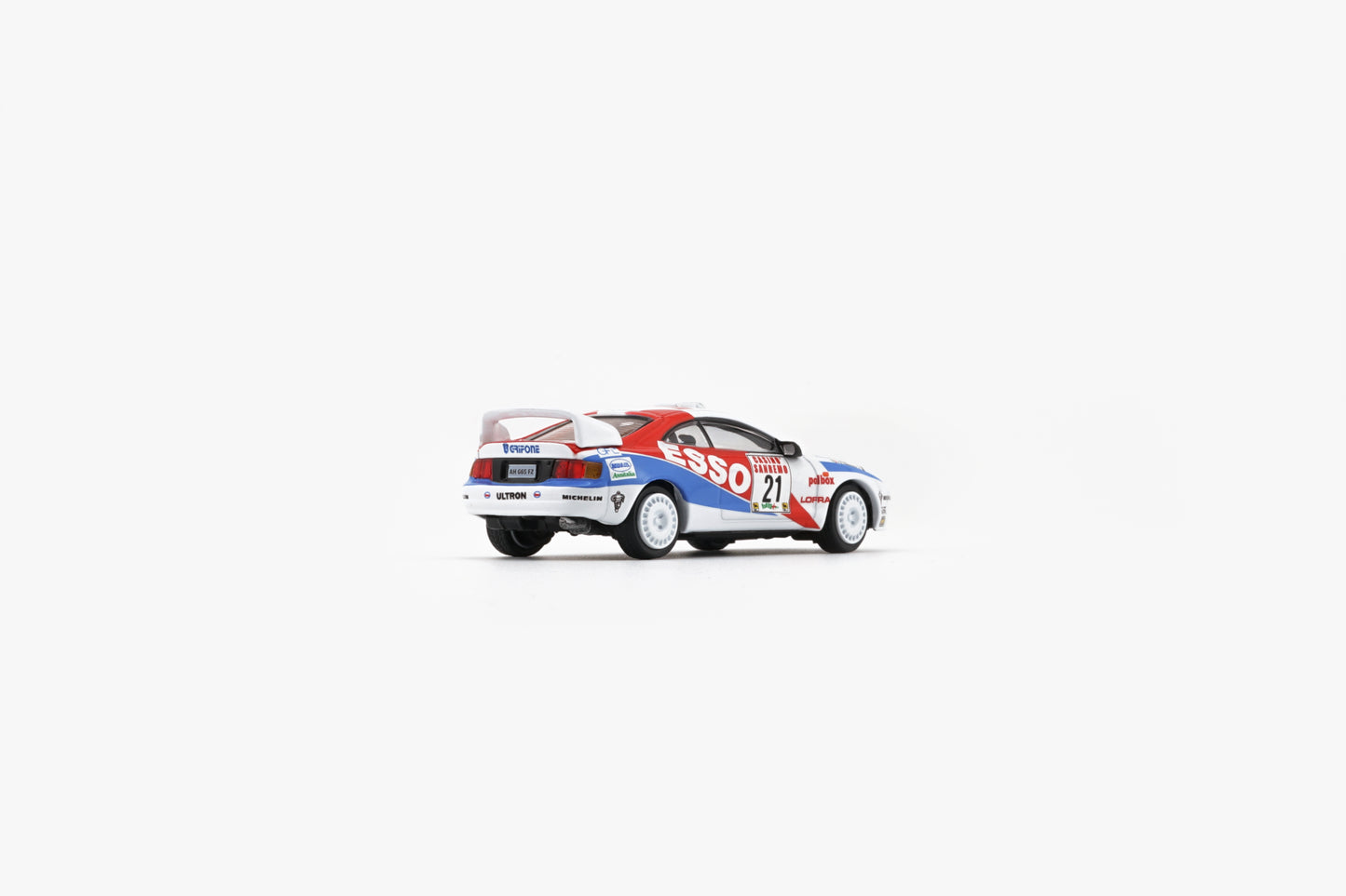BM Creations 1:64 Toyota Celica ST205 -Rallye Sanremo -Rallye d'Italia 1996 LHD_#21 (ESSO) (64B0421) Diecast Car Model Available In July 2025 Pre Order Now