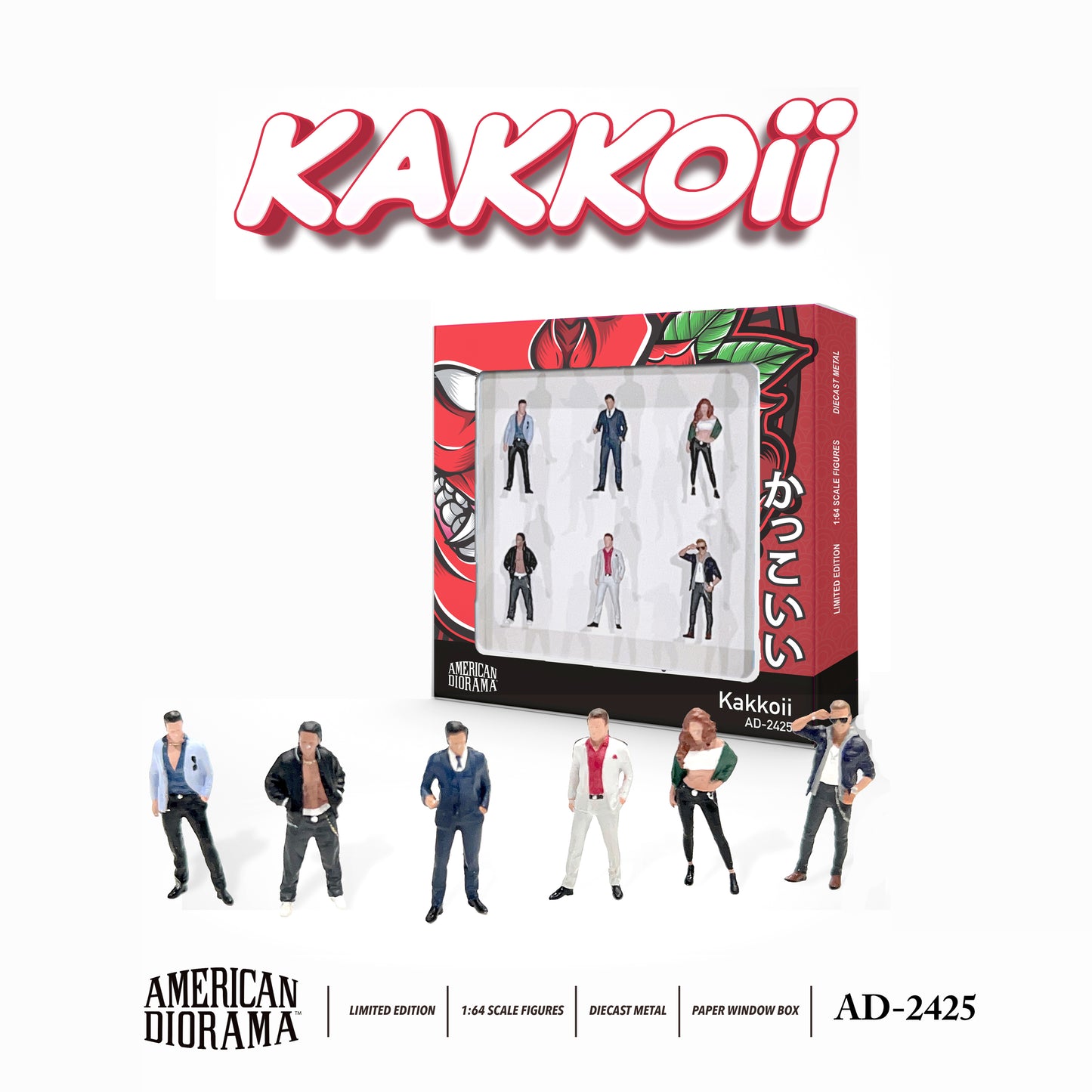 American Diorama 1:64 Figures set - Kakkoii / Behind the Scenes (AD-2425MJ / AD-2426MJ) Diecast Model Available In June 2025 Pre Order Now