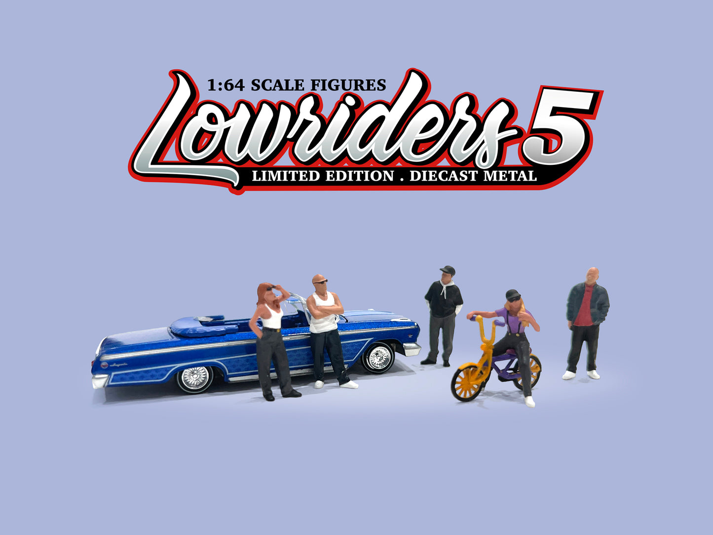 American Diorama 1:64 Figures set - Lowriders 5 / Behind the Scenes 2 ( AD-2427 / AD-2428 ) Diecast Model Available In September 2025 Pre Order Now