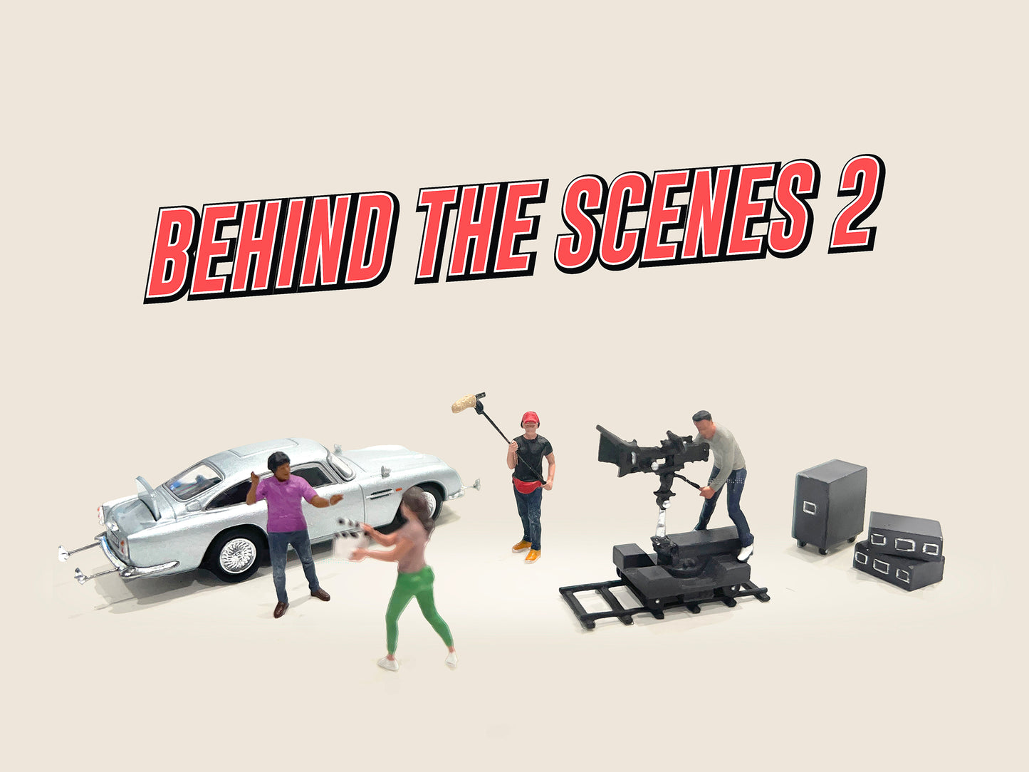American Diorama 1:64 Figures set - Lowriders 5 / Behind the Scenes 2 ( AD-2427 / AD-2428 ) Diecast Model Available In September 2025 Pre Order Now