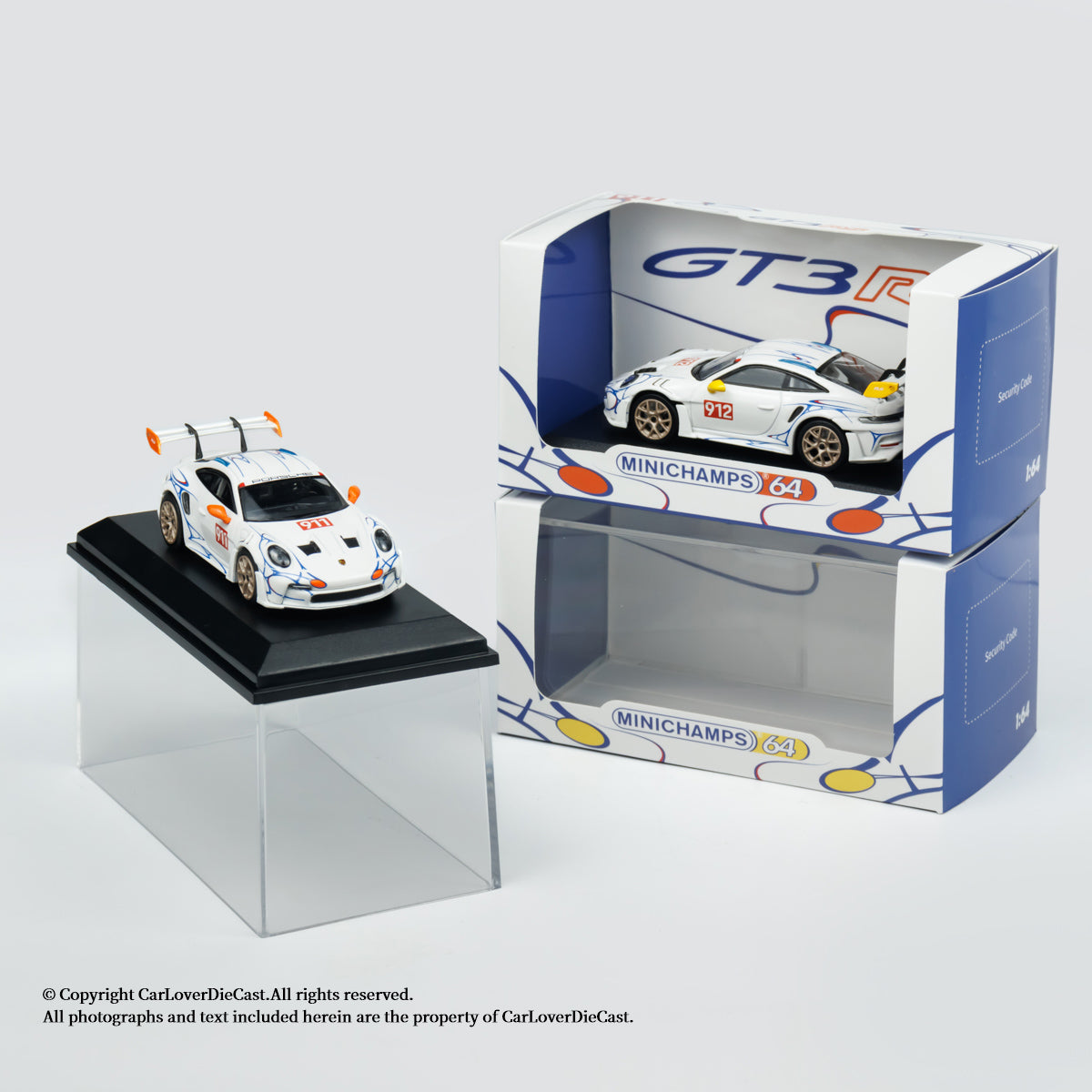 Minichamps 1:64 CLDC Exclusive PORSCHE 911 (992) GT3 RS - 2024 (643062120-643062124) Diecast Car Model Available In June 2025 Pre Order Now