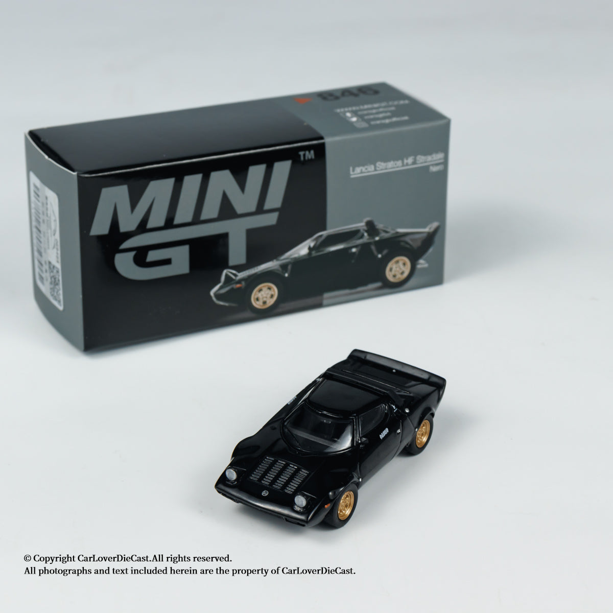 Mini GT 1:64 Lancia Stratos HF Stradale Nero (MGT00846) Diecast Car Model Available Now