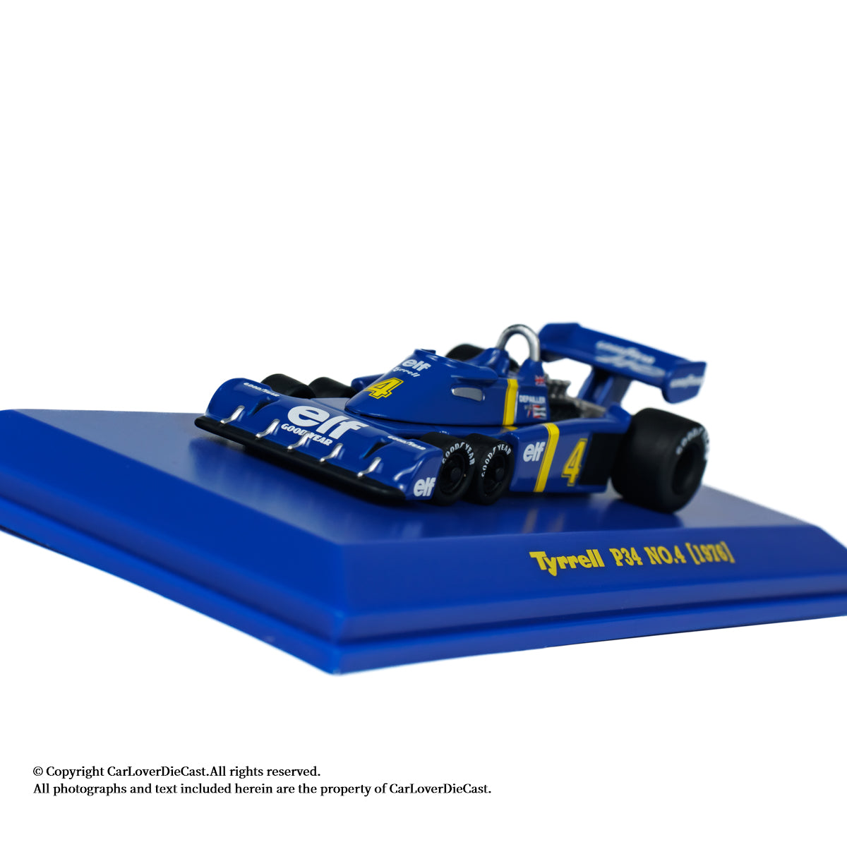 Kyosho 1:64 Tyrrell P34 No.4 1976 Diecast Car Model With Book Simplified Chinese Version (K07038B2-CL) Available Now