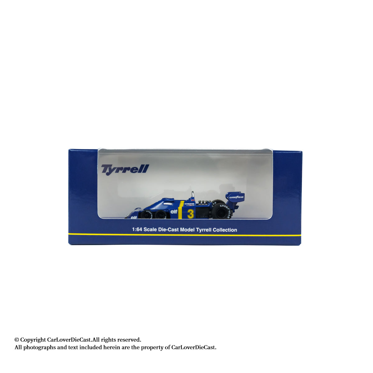 Kyosho 1:64 Tyrrell P34 No.3 1976 Diecast Car Model With Book Simplified Chinese Version (K07038B1-CL) Available Now