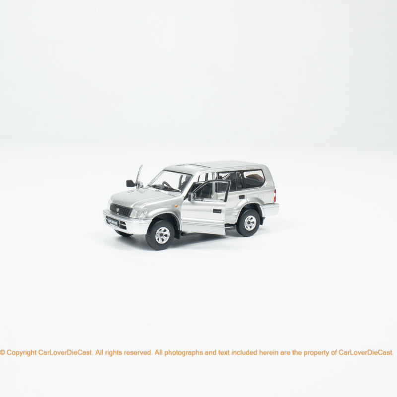 BM Creations 1:64 Toyota Land Cruiser Prado LC95 -Silver (LHD) (64B0351) Diecast Car Model Available Now