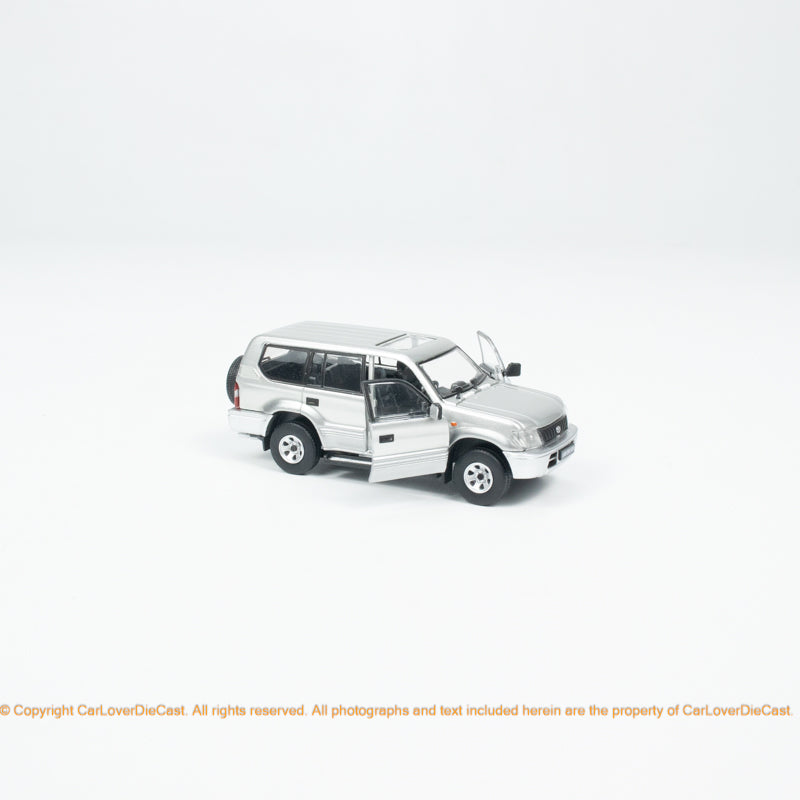 BM Creations 1:64 Toyota Land Cruiser Prado LC95 -Silver (LHD) (64B0351) Diecast Car Model Available Now