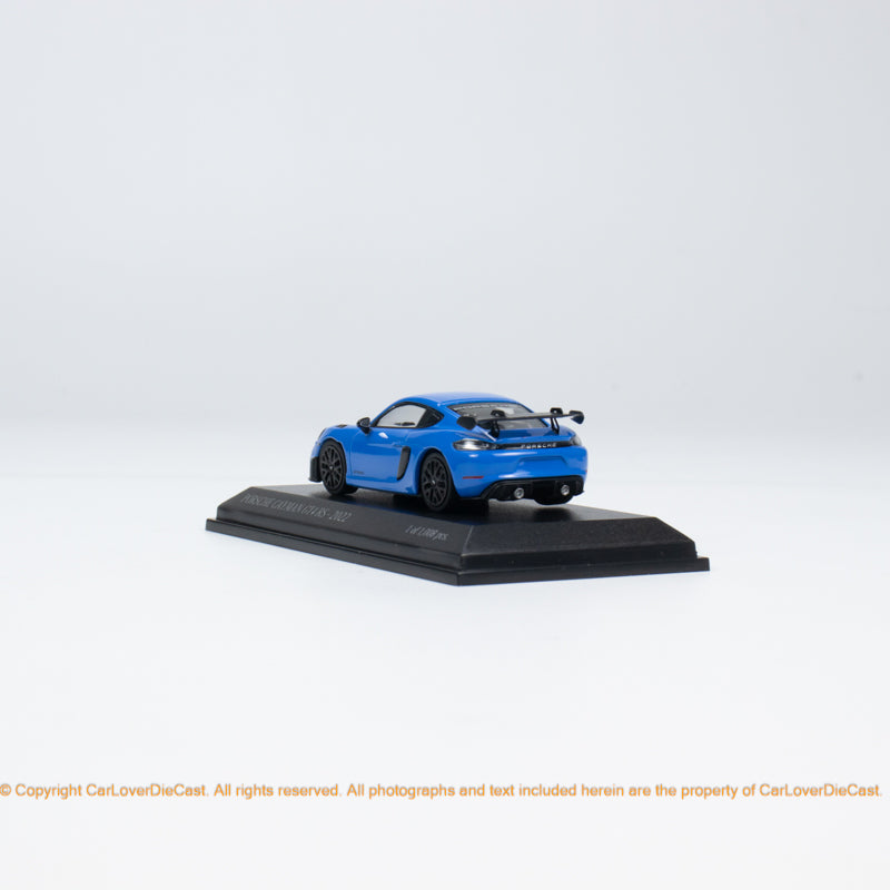 Minichamps 1:64 CLDC Exclusive Porsche Cayman GT4RS - 2022- Blue / Red / White (643062008/643062009/643062010) Diecast Car Model Available Now