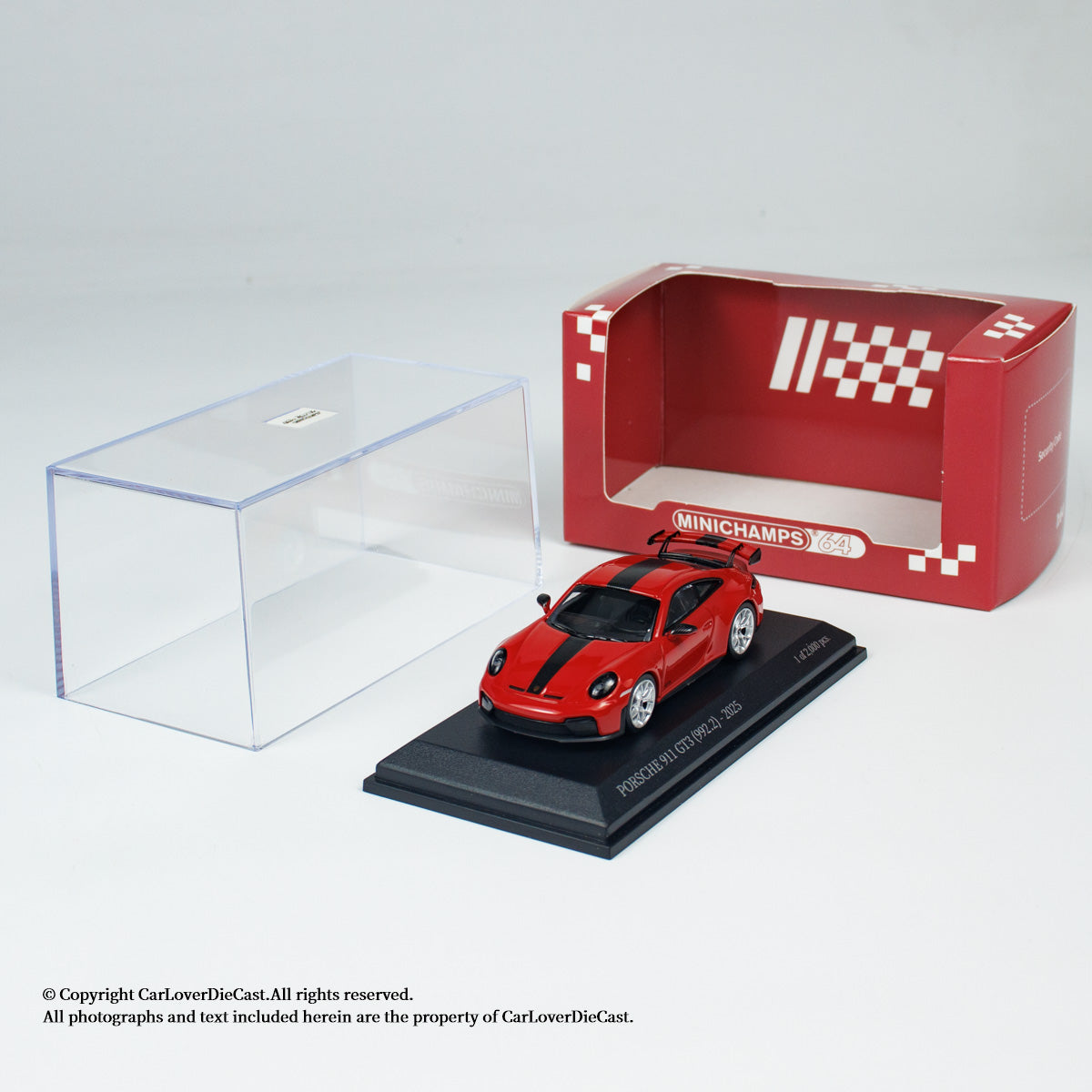 Minichamps 1:64 CLDC Exclusive PORSCHE 911 (992.2) GT3-2025 (643064223-643064227) Diecast Car Model Available In June 2025 Pre Order Now