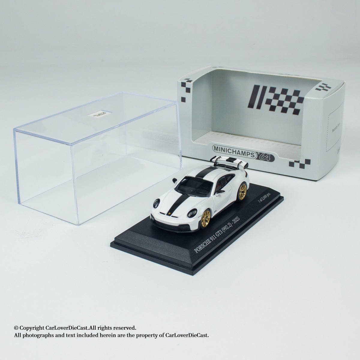Minichamps 1:64 CLDC Exclusive PORSCHE 911 (992.2) GT3-2025 (643064223-643064227) Diecast Car Model Available In June 2025 Pre Order Now