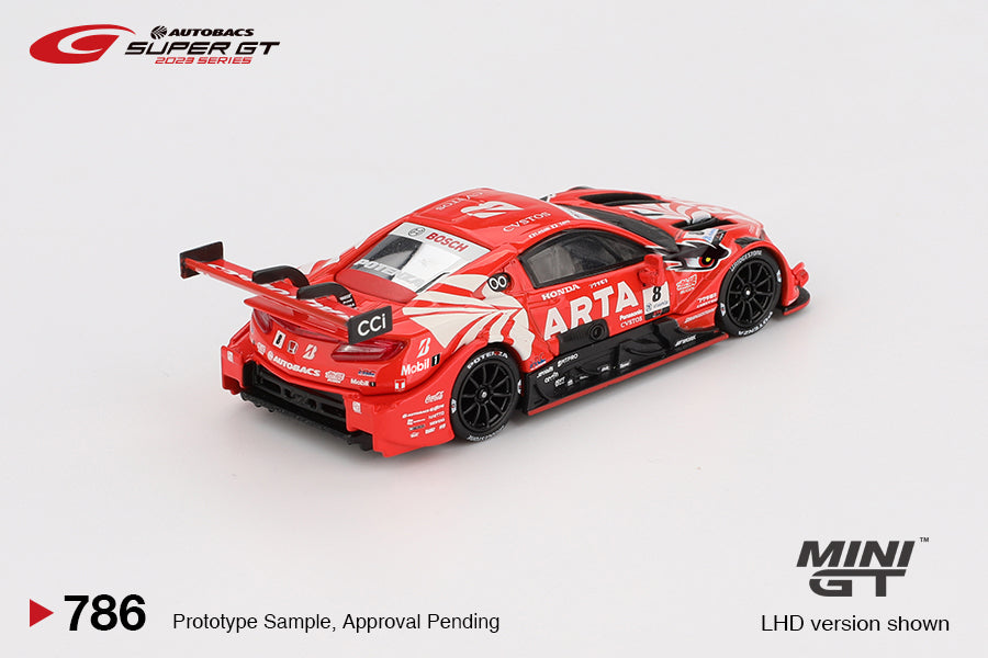 Mini GT 1:64 Honda NSX-GT "Type S"GT500 #8 "ARTA MUGEN NSX-GT"ARTA 2023 SUPER GT Series (MGT00786-BL) Diecast Car Modle Available In July 2025 Pre Order Now