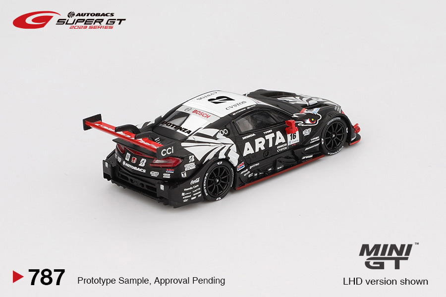 Mini GT 1:64 Honda NSX-GT "Type S" GT500 #16 "ARTA MUGEN NSX-GT " ARTA 2023 SUPER GT Series (MGT00787-BL) Diecast Car Modle Available In July 2025 Pre Order Now