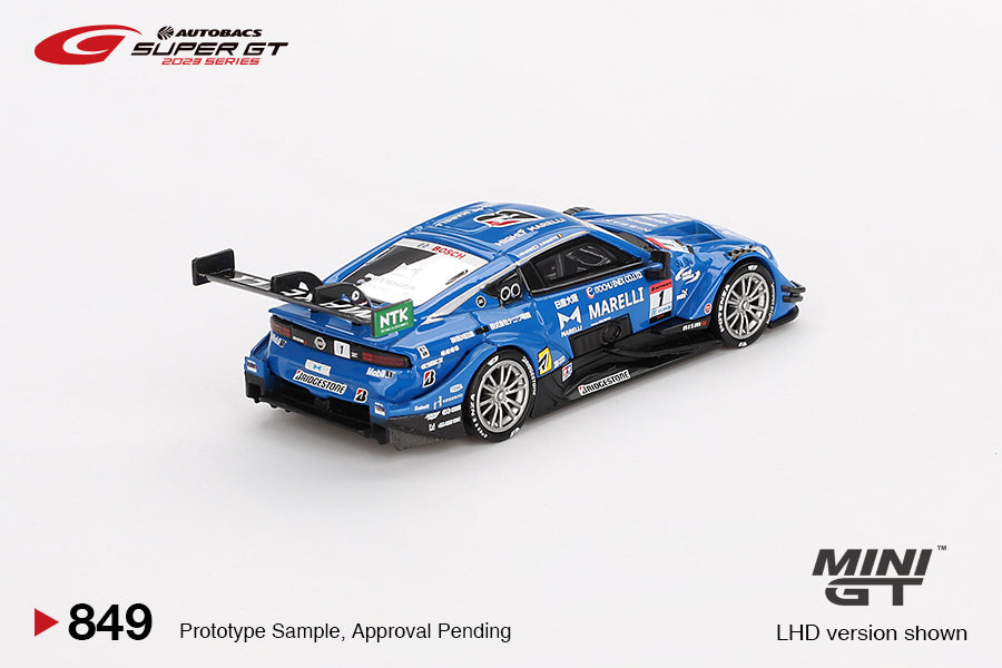 Mini GT 1:64 Nissan Z GT500 #1 MARELLI IMPUL Z (MGT00849-BL) Diecast Car Model Available In February 2025 Pre Order Now