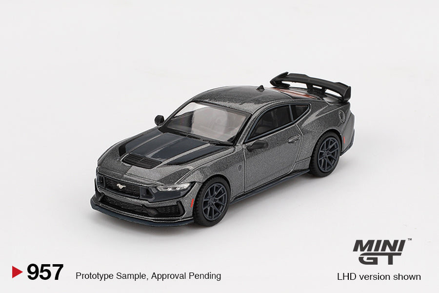Mini GT 1:64 Ford Mustang Dark Horse 2024 Carbonized Gray (MGT00957) Diecast Car Model Available In September 2025 Pre Order Now