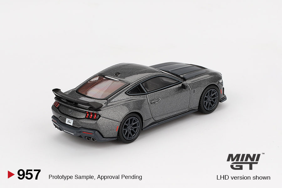 Mini GT 1:64 Ford Mustang Dark Horse 2024 Carbonized Gray (MGT00957) Diecast Car Model Available In September 2025 Pre Order Now