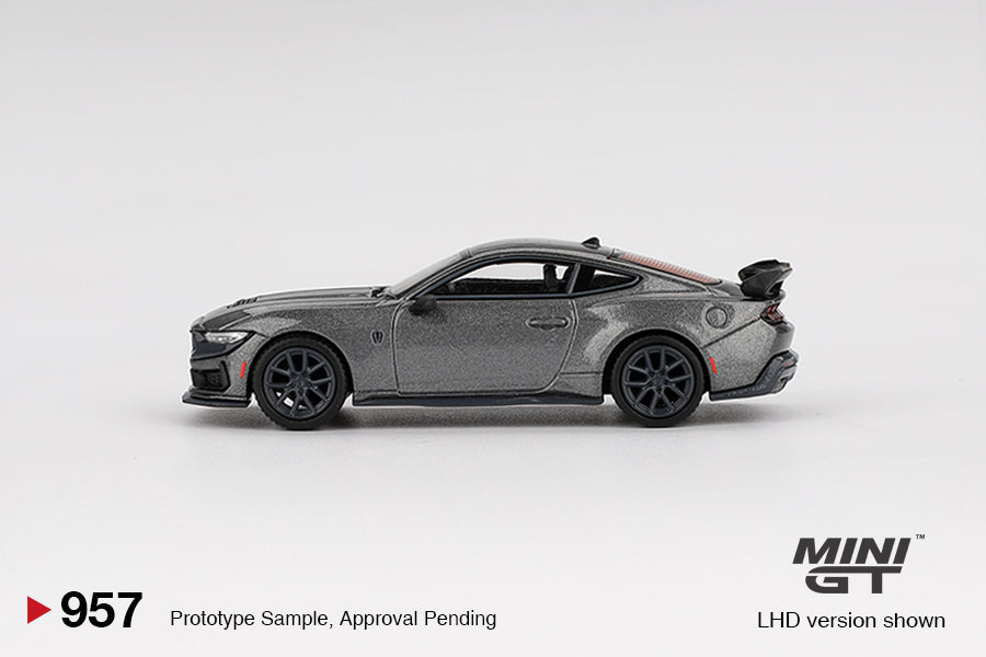 Mini GT 1:64 Ford Mustang Dark Horse 2024 Carbonized Gray (MGT00957) Diecast Car Model Available In September 2025 Pre Order Now