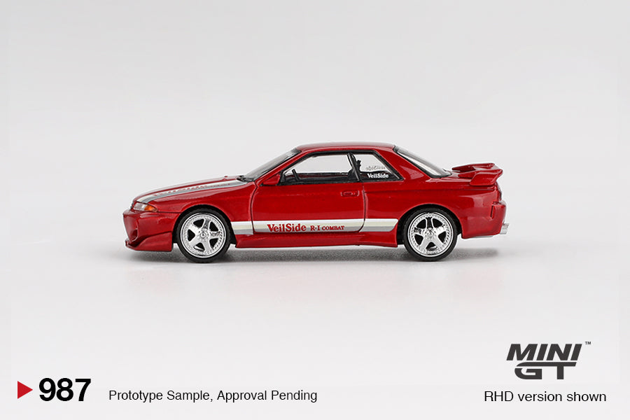 Mini GT 1:64 Nissan Skyline GT-R (R32) VeilSide Combat C-I Gem Red (MGT00987) Diecast Car Model Available In July 2025 Pre Order Now