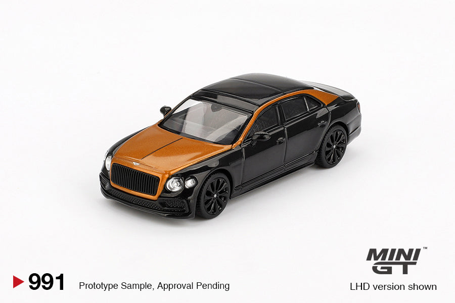 Mini GT 1:64 Bentley Flying Spur Orange Flame / Onyx (MGT00991) Diecast Car Model Available In July 2025 Pre Order Now