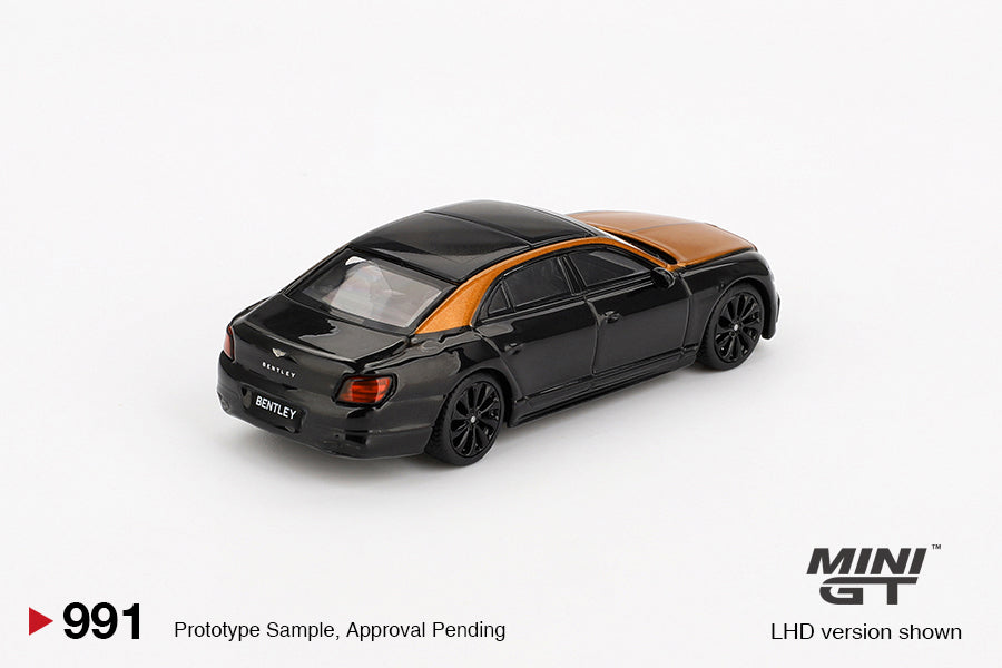 Mini GT 1:64 Bentley Flying Spur Orange Flame / Onyx (MGT00991) Diecast Car Model Available In July 2025 Pre Order Now