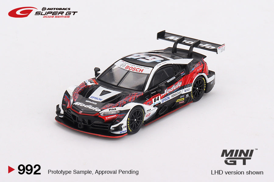 Mini GT 1:64 Honda NSX-GT "Type S" GT500 #64 "Modulo NSX-GT" Modulo Nakajima Racing 2023 SUPER GT Series (MGT00992-BL) Diecast Car Modle Available In July 2025 Pre Order Now