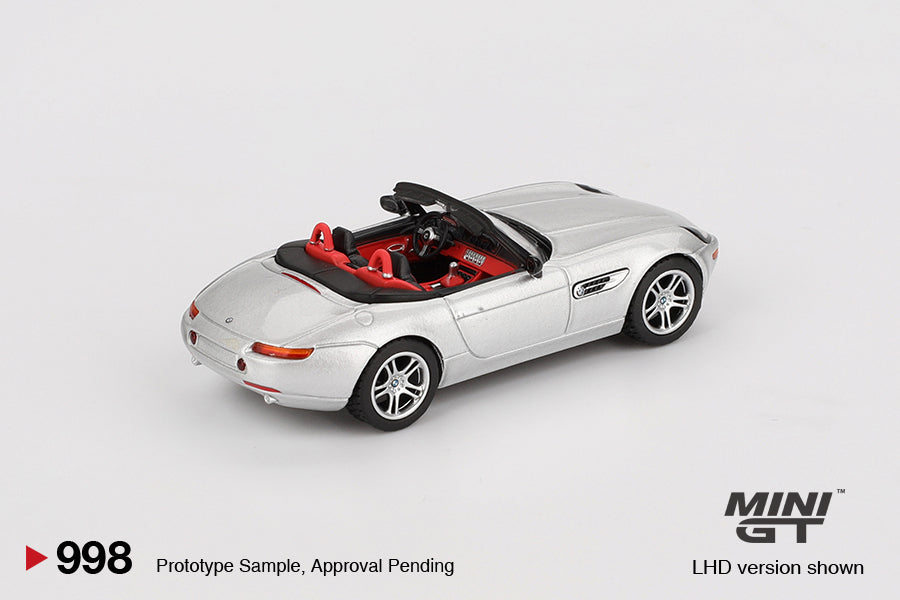 Mini GT 1:64 BMW Z8 Silver (MGT00998) Diecast Car Model Available In July 2025 Pre Order Now