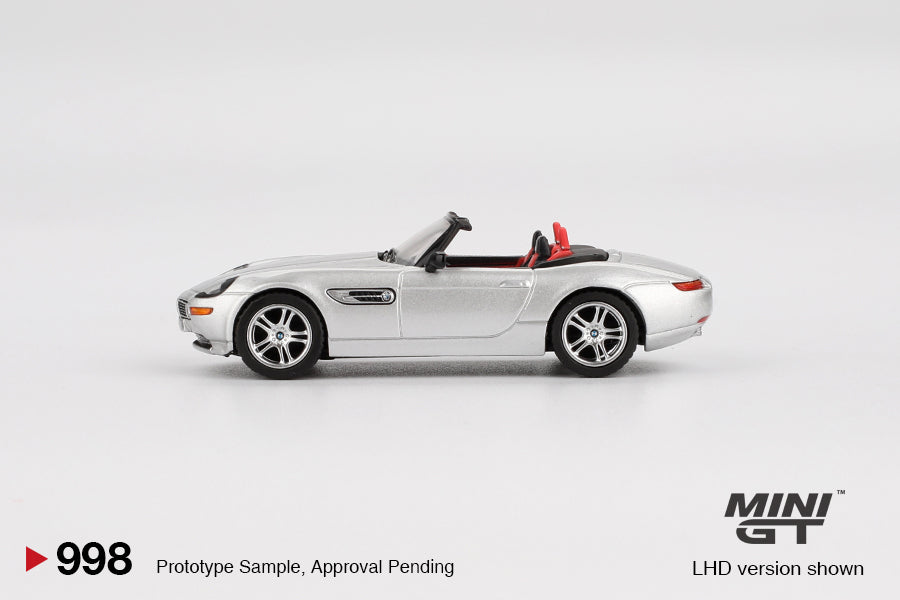 Mini GT 1:64 BMW Z8 Silver (MGT00998) Diecast Car Model Available In July 2025 Pre Order Now