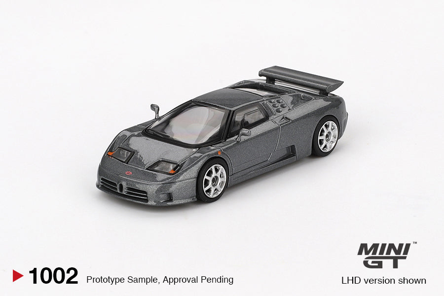 Mini GT 1:64 Bugatti EB110 Super Sport Grigio Scuro (MGT01002) Diecast Car Model Available In June 2025 Pre Order Now