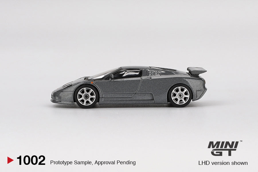 Mini GT 1:64 Bugatti EB110 Super Sport Grigio Scuro (MGT01002) Diecast Car Model Available In June 2025 Pre Order Now