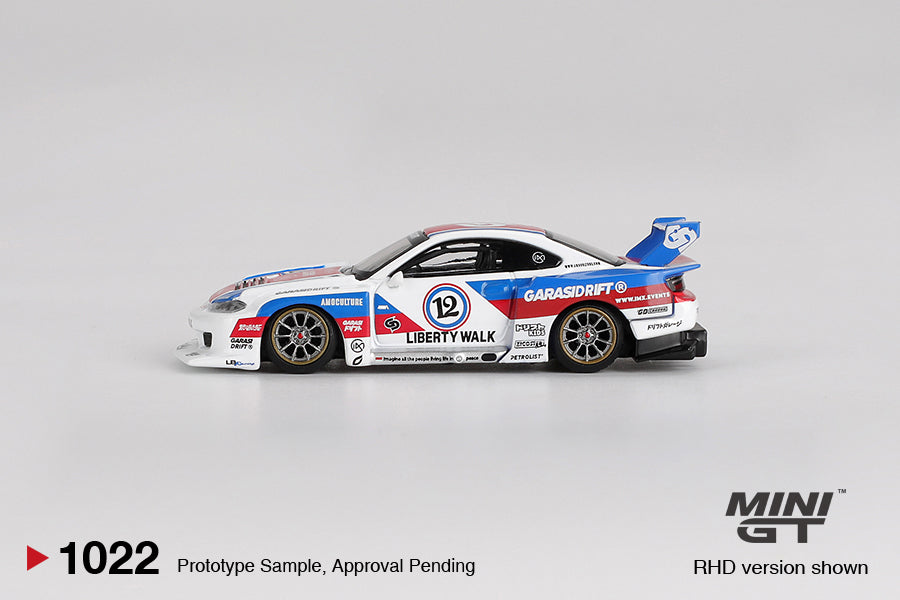 Mini GT 1:64 Nissan LB-Super Silhouette S15 SILVIA GARASIDRIFT x LBWK 2025 (MGT01022) Diecast Car Model Available In November 2025 Pre Order Now