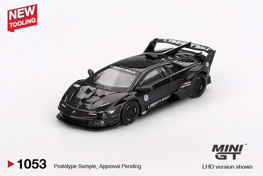 Mini GT 1:64 Lamborghini LB-Silhouette WORKS MURCIELAGO GT Evo Black (MGT01053) Diecast Car Model Available In September 2025 Pre Order Now