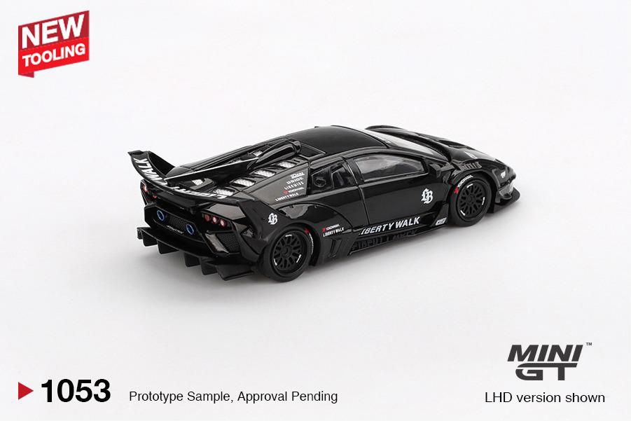 Mini GT 1:64 Lamborghini LB-Silhouette WORKS MURCIELAGO GT Evo Black (MGT01053) Diecast Car Model Available In September 2025 Pre Order Now