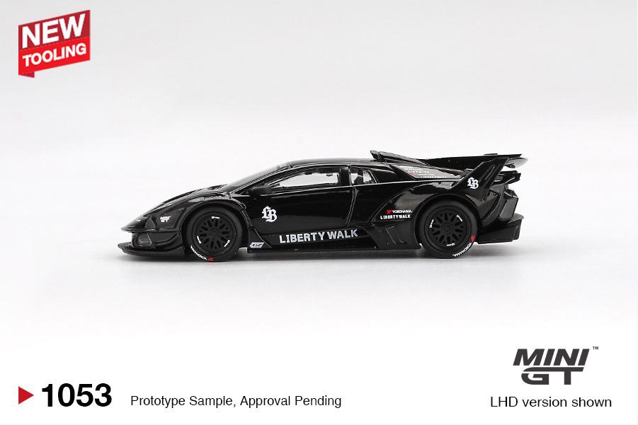Mini GT 1:64 Lamborghini LB-Silhouette WORKS MURCIELAGO GT Evo Black (MGT01053) Diecast Car Model Available In September 2025 Pre Order Now