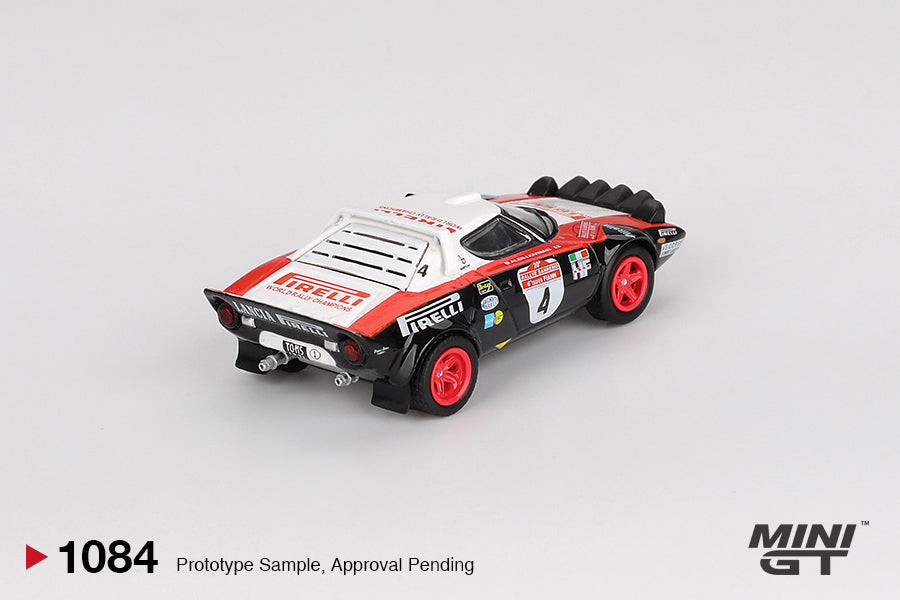 Mini GT 1:64 Lancia Stratos HF #4 1978 Rally Sanremo Winner (MGT01084) Diecast Car Model Available In November 2025 Pre Order Now