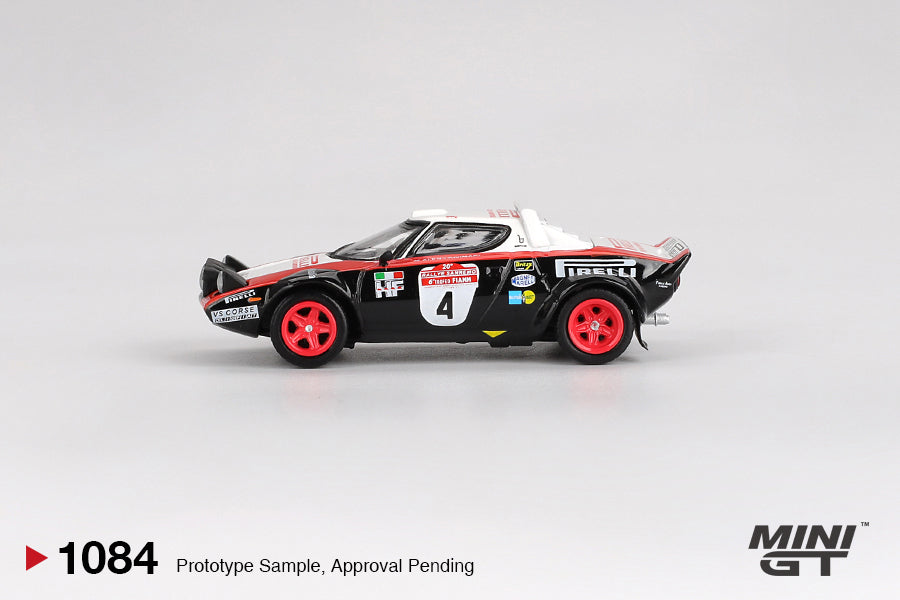 Mini GT 1:64 Lancia Stratos HF #4 1978 Rally Sanremo Winner (MGT01084) Diecast Car Model Available In November 2025 Pre Order Now