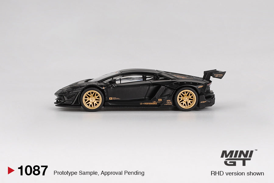 Mini GT 1:64 LB★WORKS Lamborghini Aventador Limited Edition Matte Black (MGT01087) Diecast Car Model Available In November 2025 Pre Order Now
