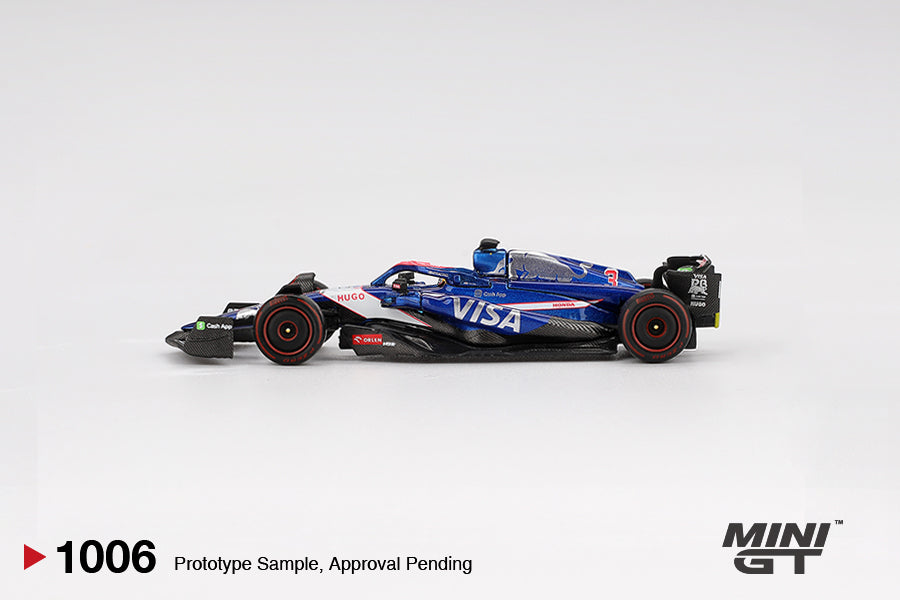 Mini GT 1:64 RB VCARB 01 #3 Daniel Ricciardo 2024 F1 2024 Bahrain GP (MGT01006) Diecast Car Model Available In August 2025 Pre Order Now