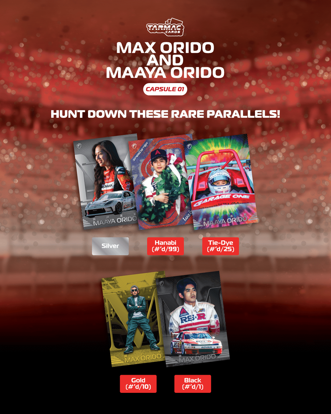 Tarmac Works Max Orido & Maaya Orido Capsule 01 (TC-MMOE-01) Trading Cards Available In August 2025 Pre Order Now