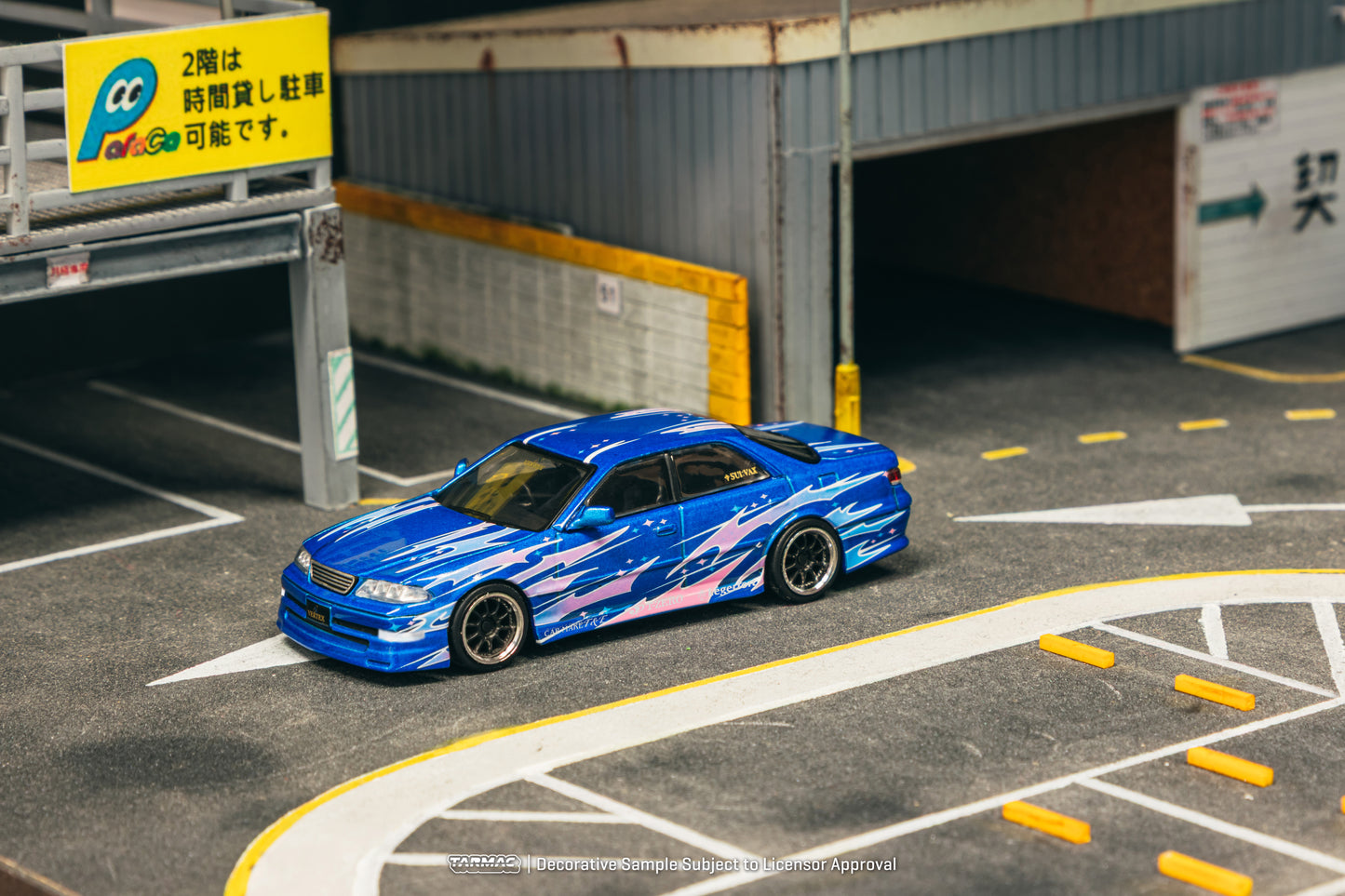 Tarmac Works 1:64 VERTEX Toyota Mark II JZX100 Blue Metallic (T64G-024-BL) Diecast Car Model Available In September 2025 Pre Order Now