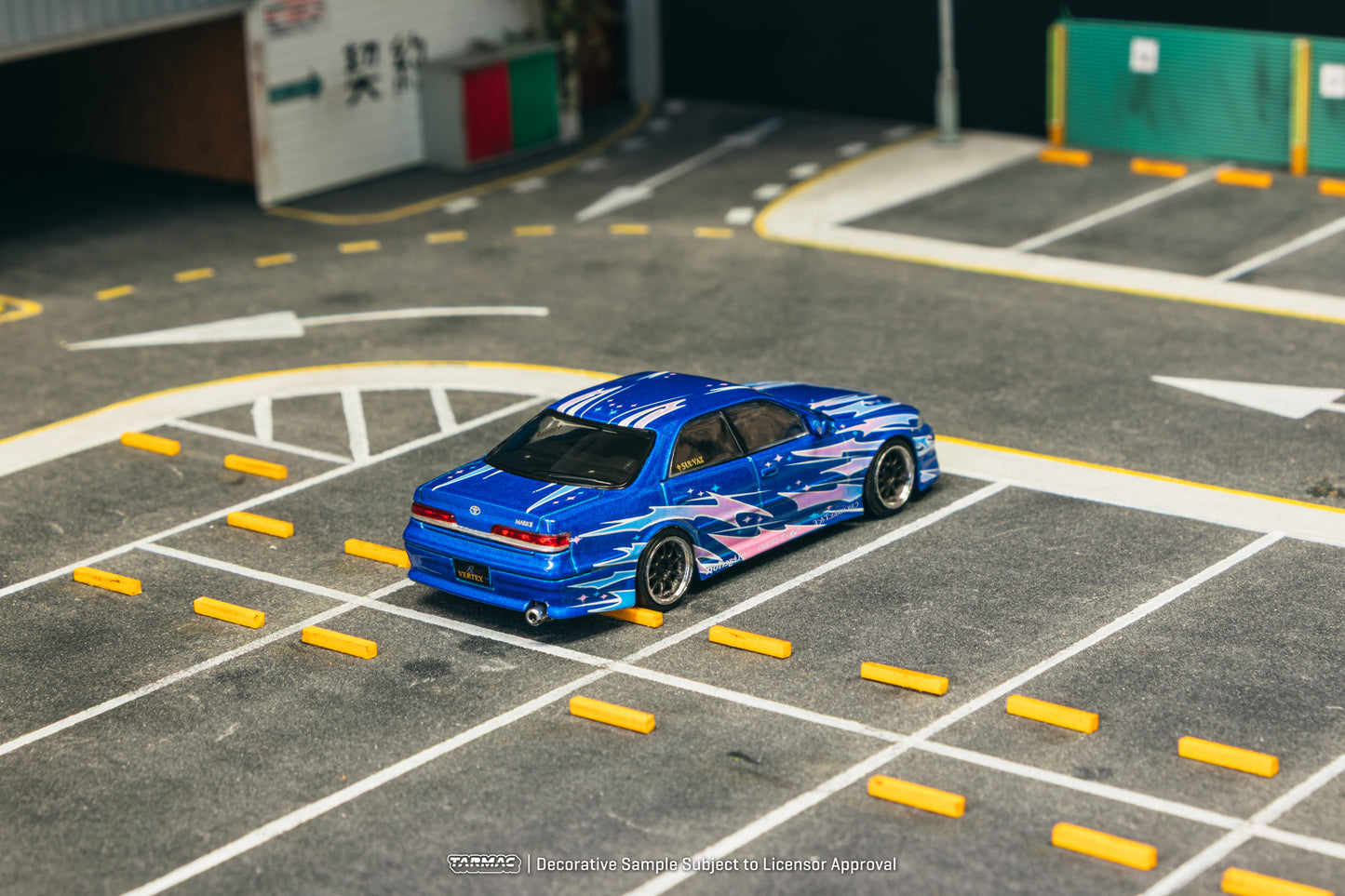 Tarmac Works 1:64 VERTEX Toyota Mark II JZX100 Blue Metallic (T64G-024-BL) Diecast Car Model Available In September 2025 Pre Order Now
