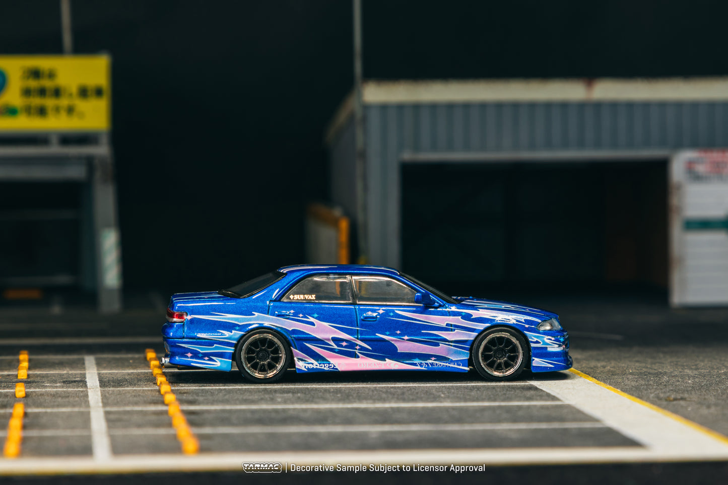 Tarmac Works 1:64 VERTEX Toyota Mark II JZX100 Blue Metallic (T64G-024-BL) Diecast Car Model Available In September 2025 Pre Order Now