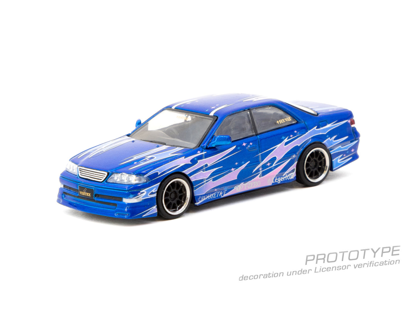 Tarmac Works 1:64 VERTEX Toyota Mark II JZX100 Blue Metallic (T64G-024-BL) Diecast Car Model Available In September 2025 Pre Order Now