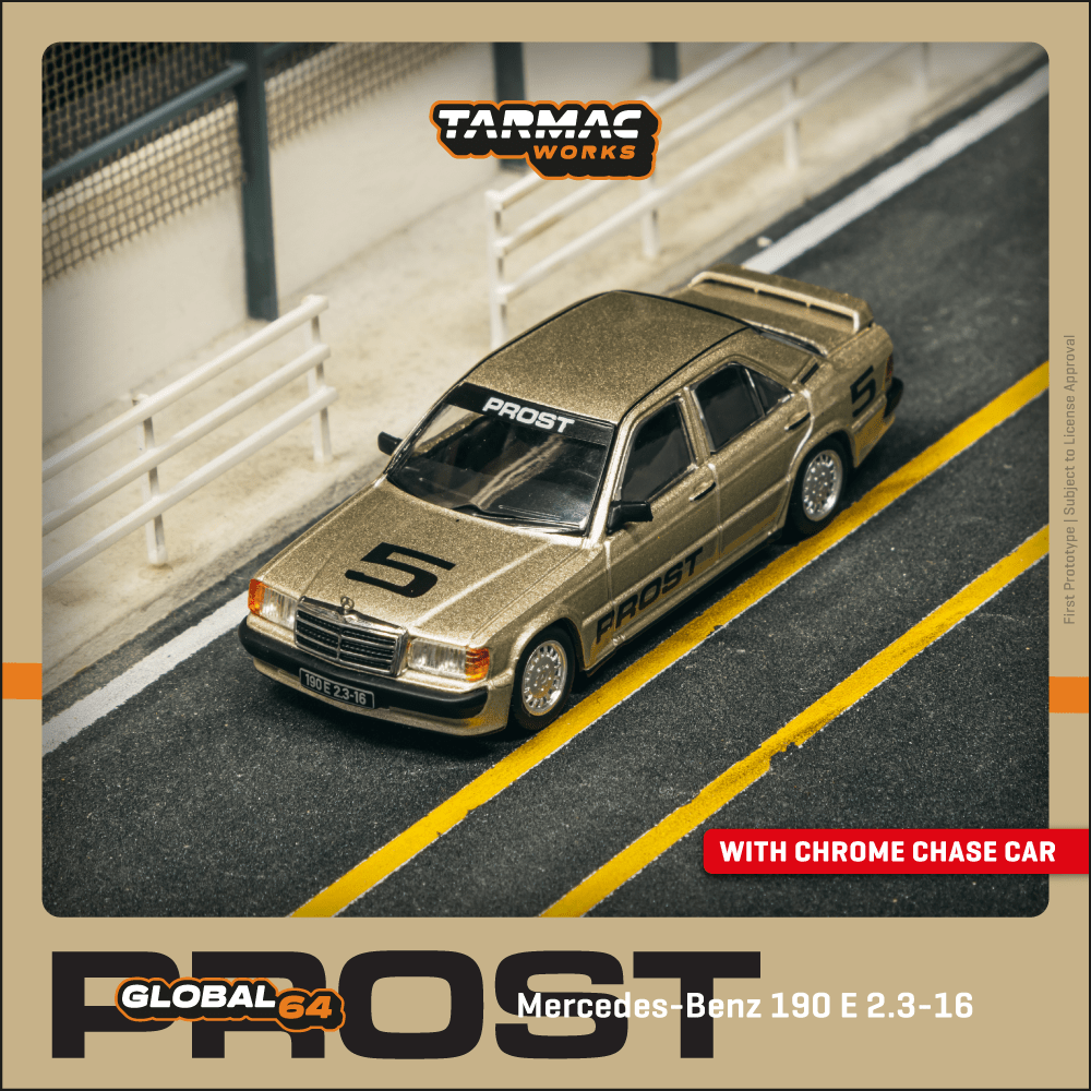 Tarmac Works 1:64 Mercedes-Benz 190 E 2.3-16 Race of Champion 1984 (T64G-047-84ROC05) Diecast Car Model Available In September 2025 Pre Order Now